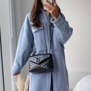 Zara Long blue wool overshirt size XS never worn!